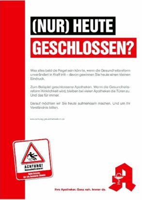 Zahlreiche Apotheken in Hessen bleiben am 4. Dezember geschlossen