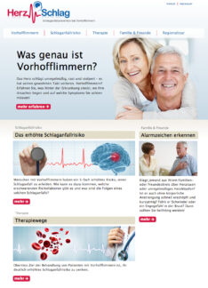 Schlaganfallprävention bei Vorhofflimmern / Die neue Patientenwebsite www.vorhofflimmern.de ist online