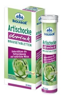 Fettverdauung fördern / Brausetablette mit Vitalstoffen der Artischocke