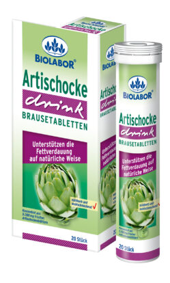 Fettverdauung fördern / Brausetablette mit Vitalstoffen der Artischocke