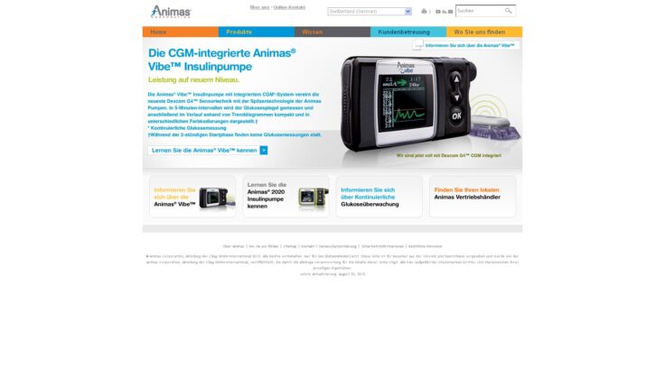 Animas® Insulinpumpen jetzt online