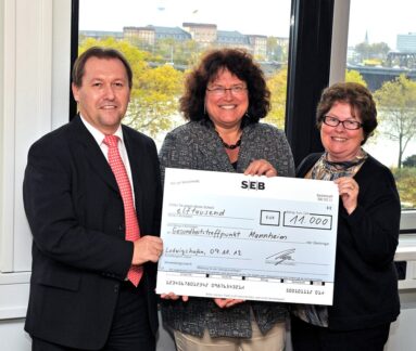 Die BKK Pfalz fördert Selbsthilfegruppen des Gesundheitstreffpunkt Mannheim e.V. mit 11.000 Euro