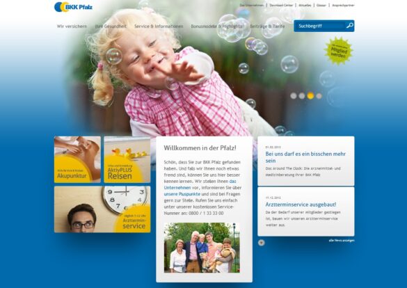 Neuer Internetauftritt der BKK Pfalz: Modern, authentisch, kundenfreundlich