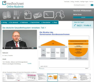 Webinar mit Dr. Uwe K. Preusker zum Aufbau und der Struktur des deutschen Gesundheitssystems am 17.06.2013