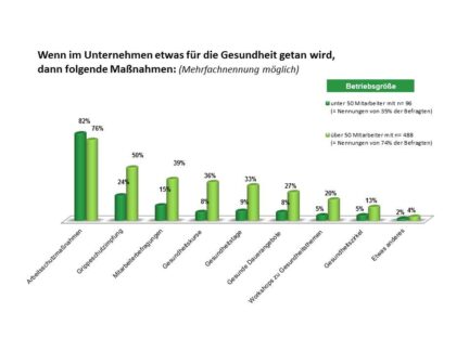 79 Prozent der Beschäftigten finden das wichtig – jeder Vierte nutzt bereits Angebote