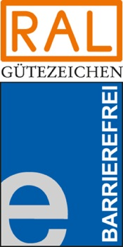 RAL Gütezeichen barrierefrei signalisiert Zugang für alle Menschen