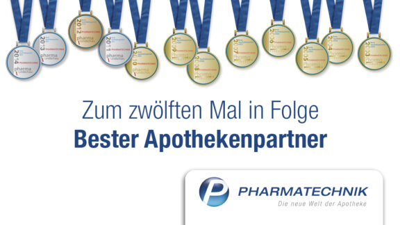 Bereits zum zwölften Mal in Folge wird PHARMATECHNIK als “Bester Apothekenpartner” ausgezeichnet