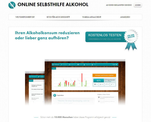 Online Selbsthilfe Alkohol jetzt von Krankenversicherungen bezuschusst