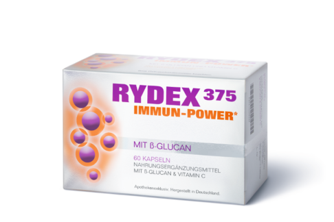 Neu und exklusiv in Apotheken: Rydex375 Immun-Power* für das Immunsystem