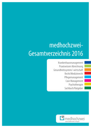 Das neue Gesamtverzeichnis 2016 von medhochzwei ist da!