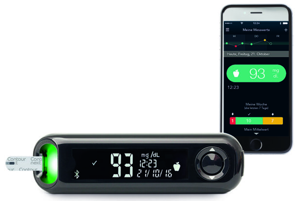 Das neue CONTOUR® NEXT ONE Blutzuckermessgerät und die CONTOUR® DIABETES App