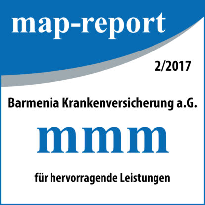Map-Report: Barmenia wieder mit Bestnote