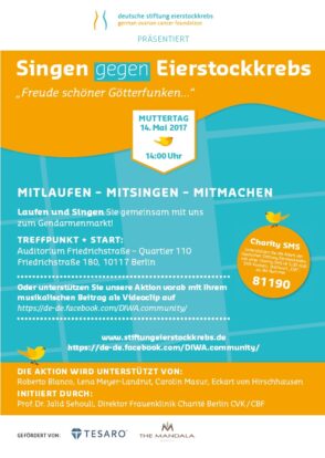 » WELTEIERSTOCKKREBSTAG BERLINSingen gegen Eierstockkrebs: Singen – Laufen – Unterstützen