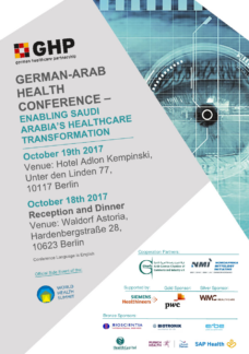 German-Arab Health Conference am 18.10 und 19.10.2017 in Berlin mit Brigitte Zypries, Bundesministerin für Wirtschaft und Energie