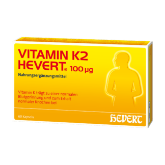 Neu von Hevert: Vitamin K2 Hevert 100 μg für Knochengesundheit und Blutgerinnung