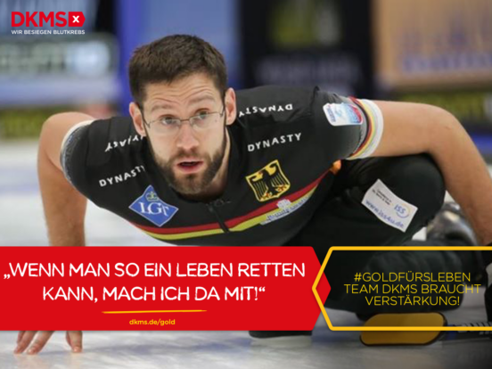 Gold fürs Leben: Curlingnationalspieler schenkt Lebenschance