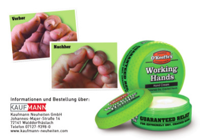 Working Hands – Amerikas Nr. 1 Handcreme – und Healthy Feet Fußcreme – garantierte Hilfe für trockene, rissige Hände und Füße