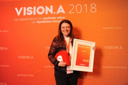 Zweiter Platz beim VISION.A Award 2018 in der Kategorie BIZ.VISION ist die Überraschung des Abends