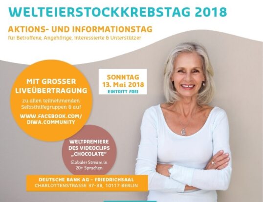 Schreiben, Lesen, Wissen: Der große Aktions- und Informationsevent zum Welt- Eierstockkrebstag in Berlin steht unter einem besonderen Motto.