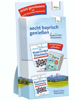 aecht Bayrischer Blockmalz Promotion von Dr. C. SOLDAN verspricht genussvolle Momente