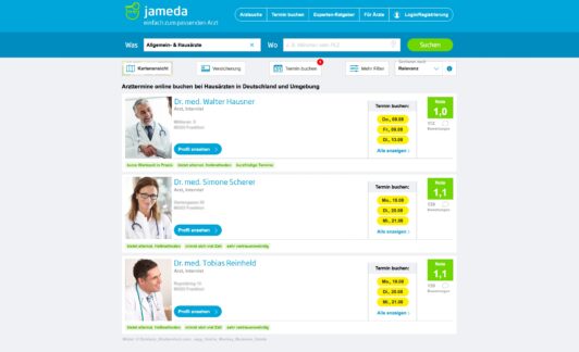 jameda richtet sich neu aus: Vom Arztbewertungsportal zum größten digitalen Mittler zwischen Arzt und Patient