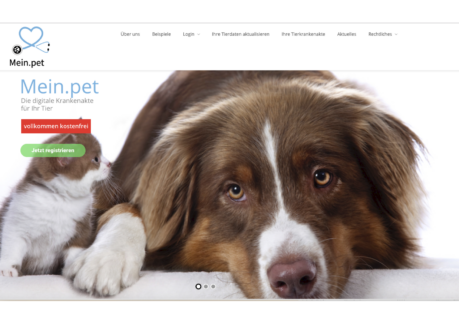 Mein.pet – die kostenlose, digitale Krankenakte für Ihr Tier