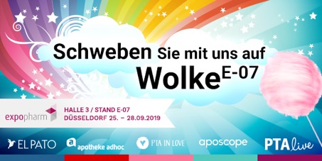 EXPOPHARM 2019Raus aus der Messe-Tristesse: Mit uns auf Wolke E-07 schweben!