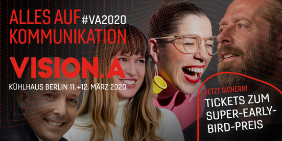 VISION.A 2020: Jetzt noch Ticket sichern und 400 Euro sparen