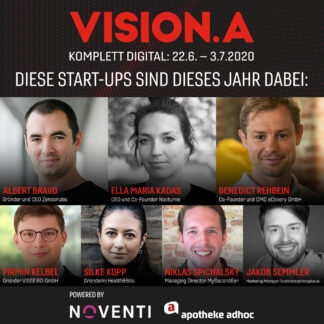 VISION.A 2020 im Digitalformat: Sieben Start-ups stellen sich der Start-up Audition