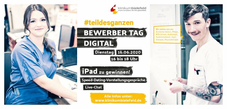 Online Bewerbertag am Klinikum Bielefeld: Der digitale Weg zum neuen Job!
