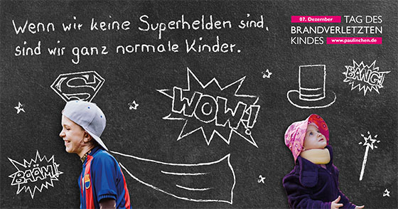 10 Jahre „Tag des brandverletzten Kindes“ am 7. Dezember 2020 – Paulinchen ruft zum Mitmachen auf! „Vorsicht, heiß!“