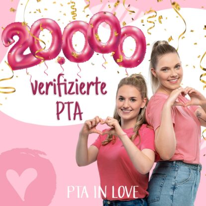 PTA IN LOVE feiert 20.000 verifizierte PTA in der Community