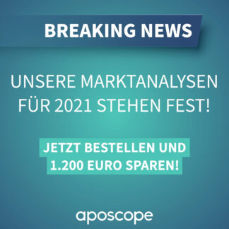 Marktanalysen 2021 von aposcopeInsights aus dem Apothekenmarkt zu Sonderkonditionen sichern