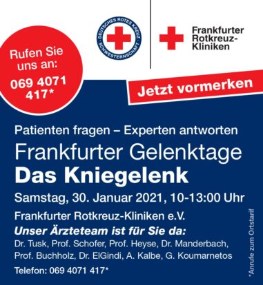 Erste telefonische Patientenveranstaltung in den Frankfurter Rotkreuz-Kliniken