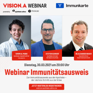 VISION.A Webinar: Immunkarte Covid-19 – Dank Antikörpernachweis aus dem Lockdown?