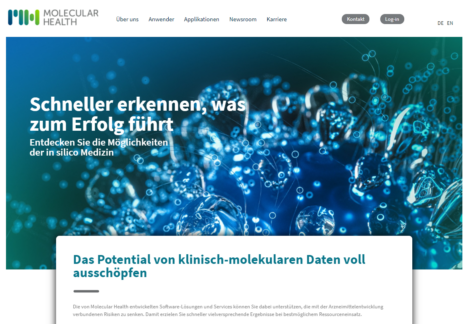 Molecular Health launcht neue Unternehmenswebsite: www.molecularhealth.comRelaunch in deutscher und englischer Sprache // Neuer digitaler Hauptkontaktpunkt für Kunden und Interessenten weltweit