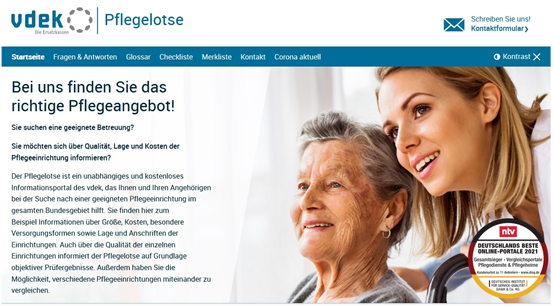 vdek-Pflegelotse zum fünften Mal mit dem Preis „Deutschlands beste Online-Portale“ ausgezeichnet