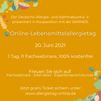 „Allergisch aufs Essen?“Online Lebensmittelallergietag klärt auf