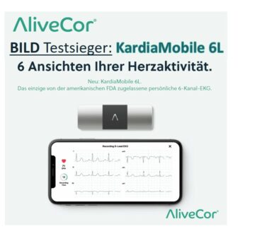 BILD-Testsieger 2021 der „mobilen EKG-Geräte“:  Das KardiaMobile 6L – Der ideale Begleiter für ärztliche Fernbehandlungs-Konzepte und ambulante Pflegedienste in Corona-Zeiten!