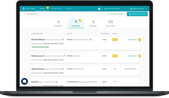 Schnell und unkompliziert zur Anschluss-RehaBKK Pfalz setzt auf digitale Lösung von Recare