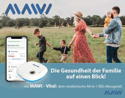 Gesundheits-Vorsorge leicht gemacht!  Neue Technologie macht es möglich: MAWI-Vital, das All-in-ONE Gesundheitsmessgerät