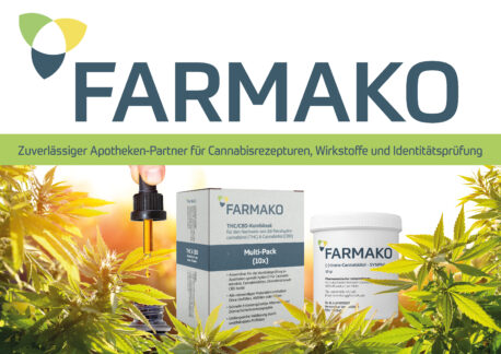 Farmako THC-Vollspektrumextrakte ab KW 50 wieder lieferbar; neue Packungsgröße für Cannabidiol; weiterhin versandkostenfreie Lieferung