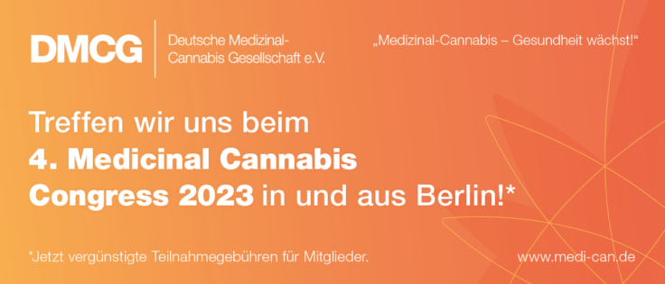 Vergünstigte Teilnahmekonditionen beim 4. Medicinal Cannabis Congress am 1. und 2. Juni 2023!
