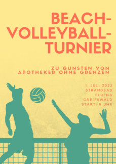 Beachvolleyball-Turnier zugunsten von APOTHEKER OHNE GRENZEN e.V.