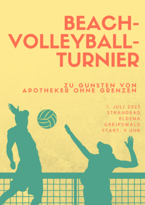 Beachvolleyball-Turnier zugunsten von APOTHEKER OHNE GRENZEN e.V.
