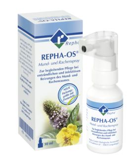 Neueinführung zum 1. Juni: Mehr als doppelter Inhalt und optimierte Anwendung bei REPHA-OS® Mund- und Rachenspray