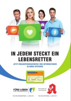 Mehr als 10.000 Apotheken verteilen 7 Millionen Organspendeausweise / Tag der Apotheke am 9. Juni