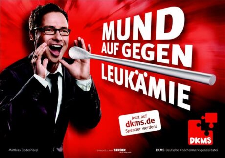 Matthias Opdenhövel und Thomas Schaaf werben für die DKMS