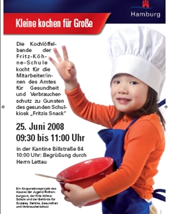 Kleine kochen für Große