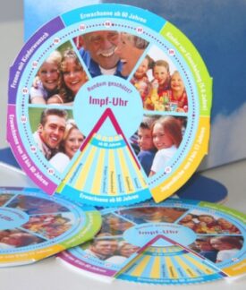 Neu: die Impf- und Vorsorge-Uhr / Besser informiert über fällige Vorsorgeuntersuchungen und Impfungen der ganzen Familie.